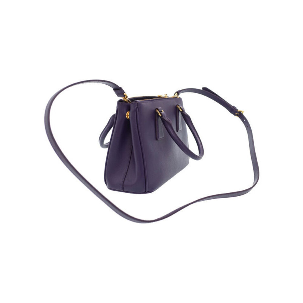 PRADA Galleria Saffiano Leather Shoulder Bag Handbag Bag - Picture 2 of 9